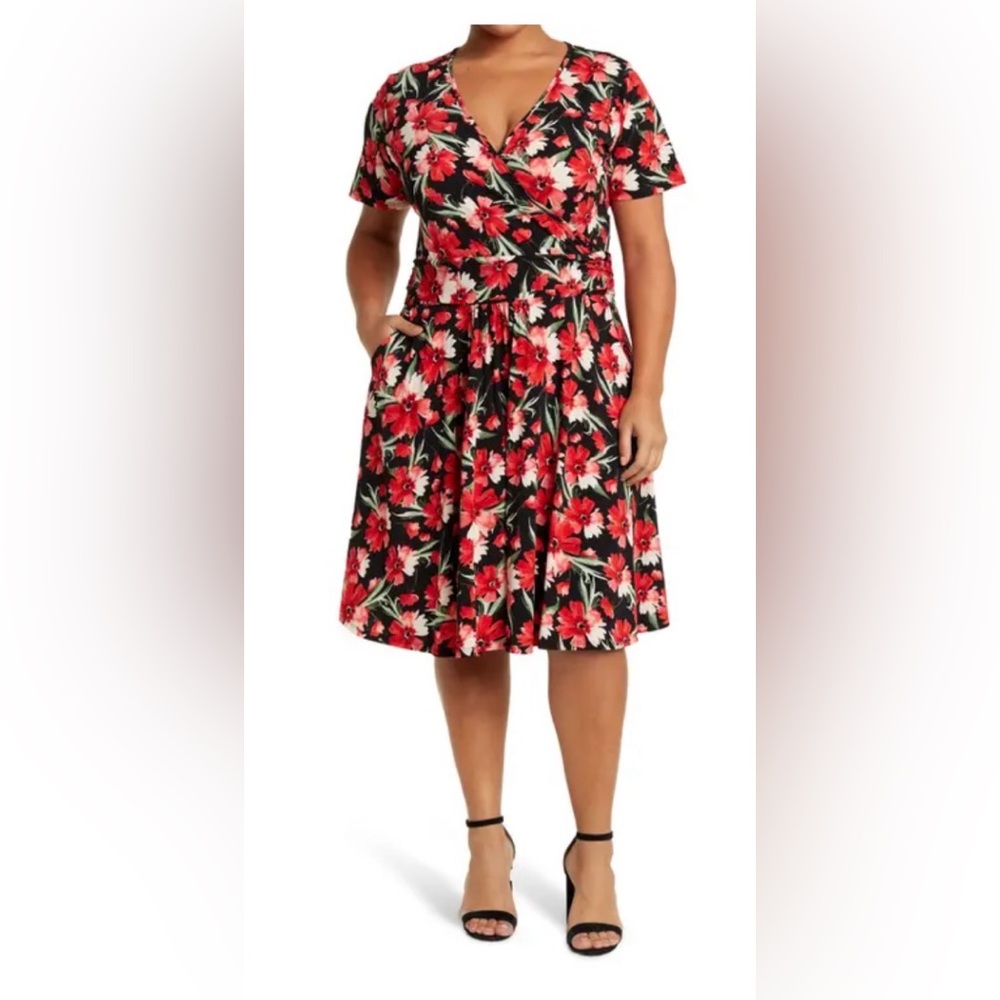 Vibrant Floral Midi Dress